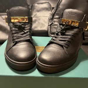 BUSCEMI’s!!! High Tops, (Gold Plated Lock & Buckle)
